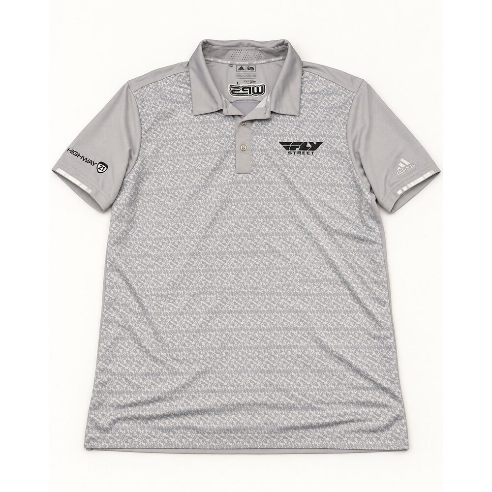 Adidas Climachill FLY Street Polo Shirt Gray Highway 21 WPS Size L